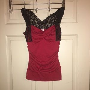 Studio Dressy Red Tank/Blouse